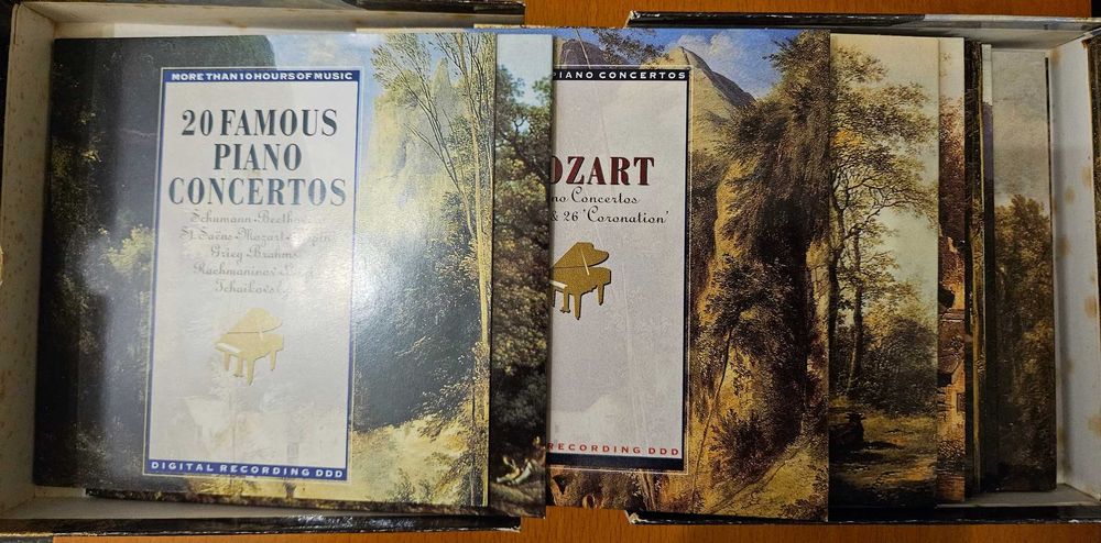 10 CD - 20 concertos famosos de Piano