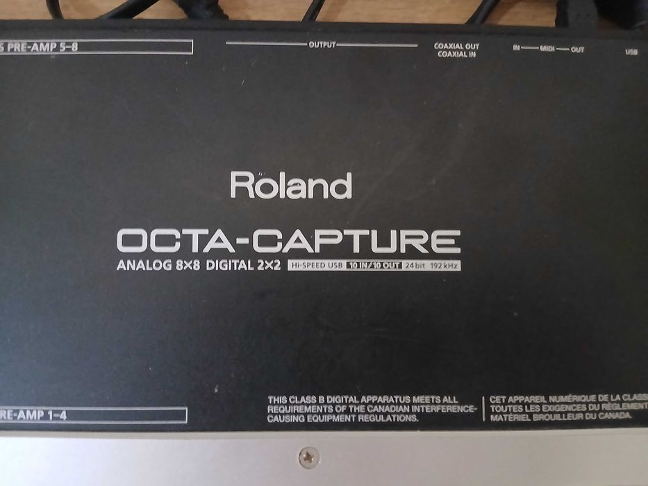 Roland octa-capture interface de áudio digital profissional