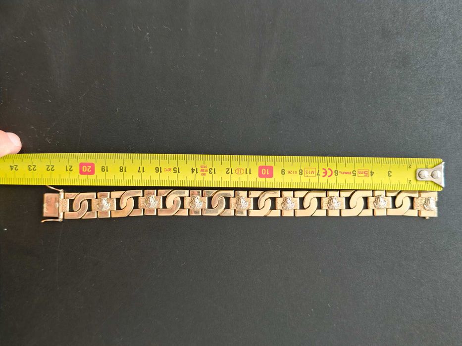 Bransoletka Versace. Próba 585. Długość 22,5cm. Mało używana.
