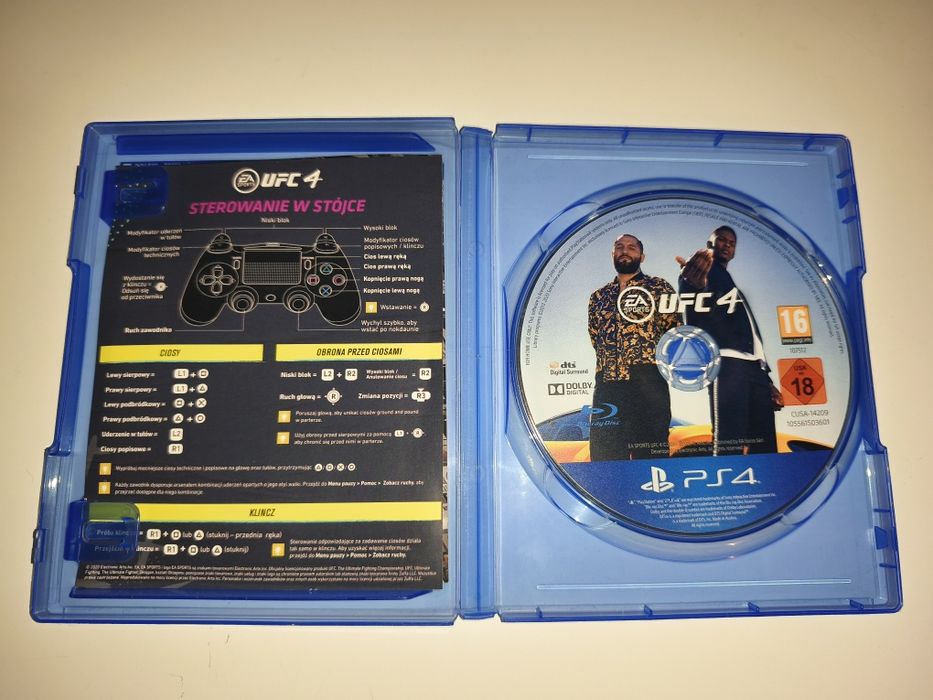 Gra Ps4 UFC 4 PL gry PlayStation 4 Sniper Crash Mafia Syberia GTA V