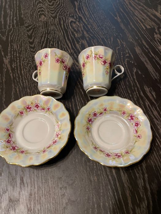 Чашки и блюдца, Коростень, фарфор