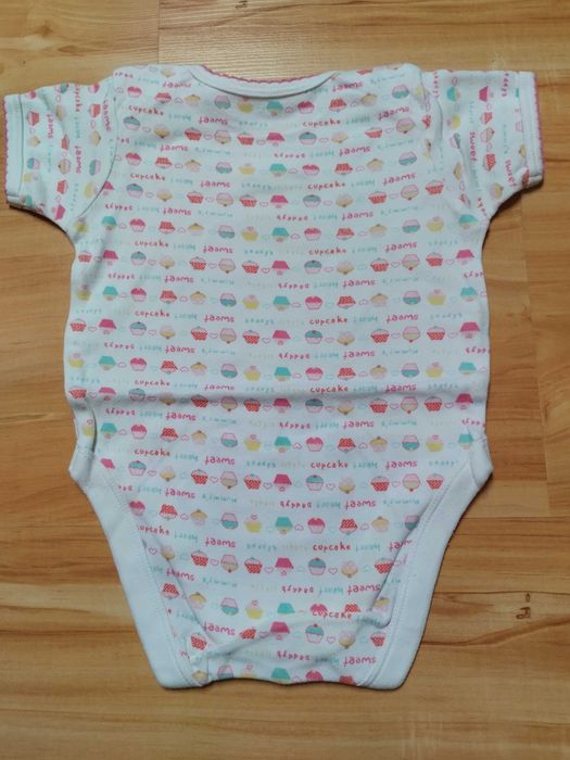bawełniane body 74 krótki rękaw