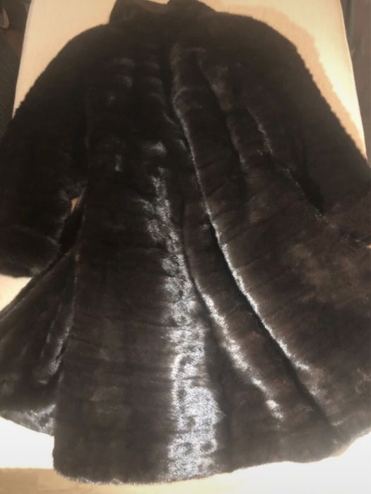 Casaco de vison ‘BLACKGLAMA’  com bolsas laterais tmn  40