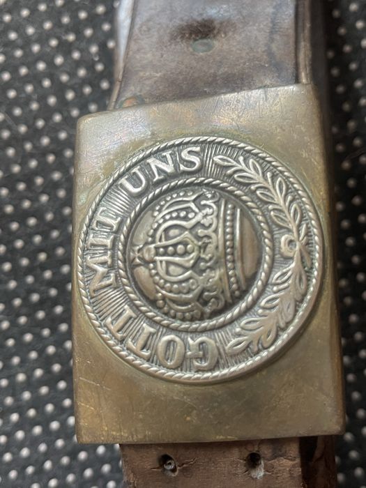 Bagnet pruski S98/05 liść  komplet z pasem i żabką