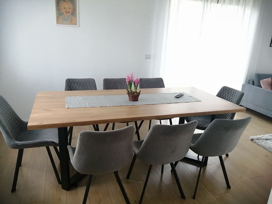 Stół 200x110 i 8 krzeseł