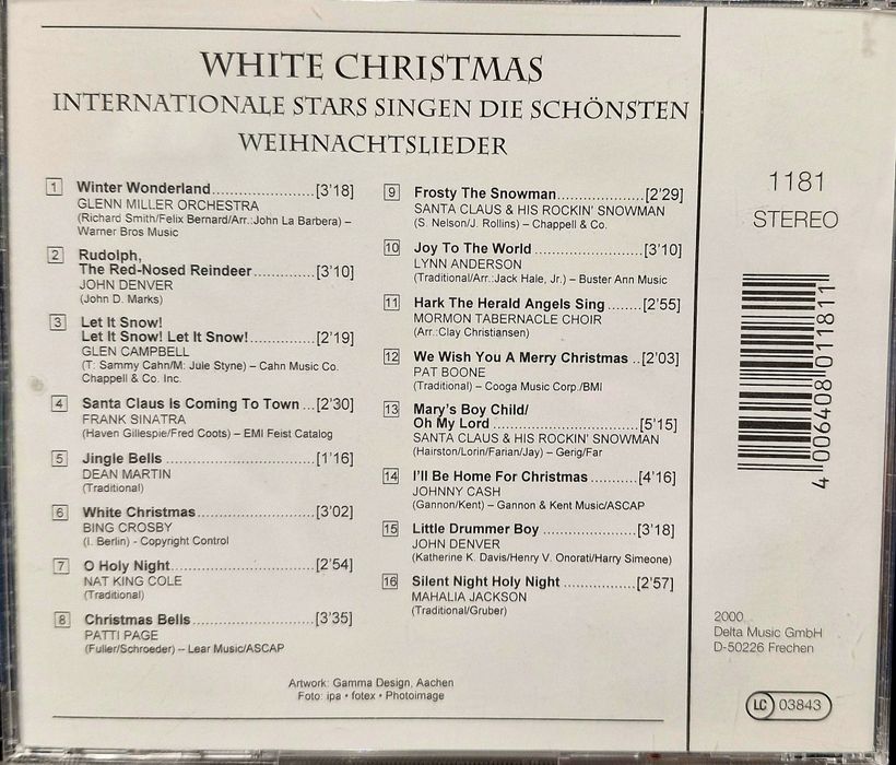 White Christmas Składanka muzyki świątecznej CD  2000  Jingle Bells
