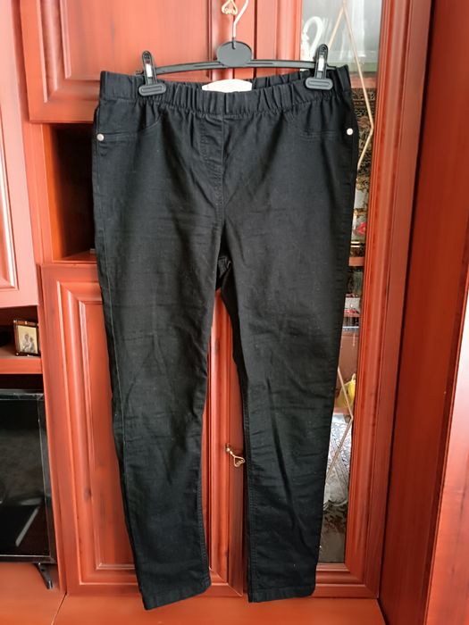 Легінси Джинси дудочки скинни чорні  великі большие 52-54-56