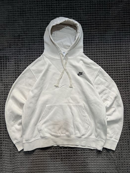 NIKE (L) Relax Fit Fleece Hoodie мужское худи на флисе оригинал бел-бе