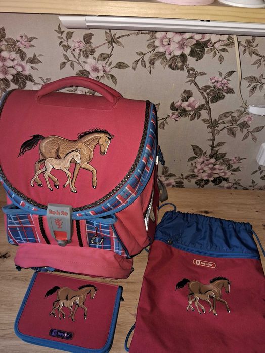 Ортопедичний рюкзак Step by Step (Німеччина) для дівчинки + комплект
