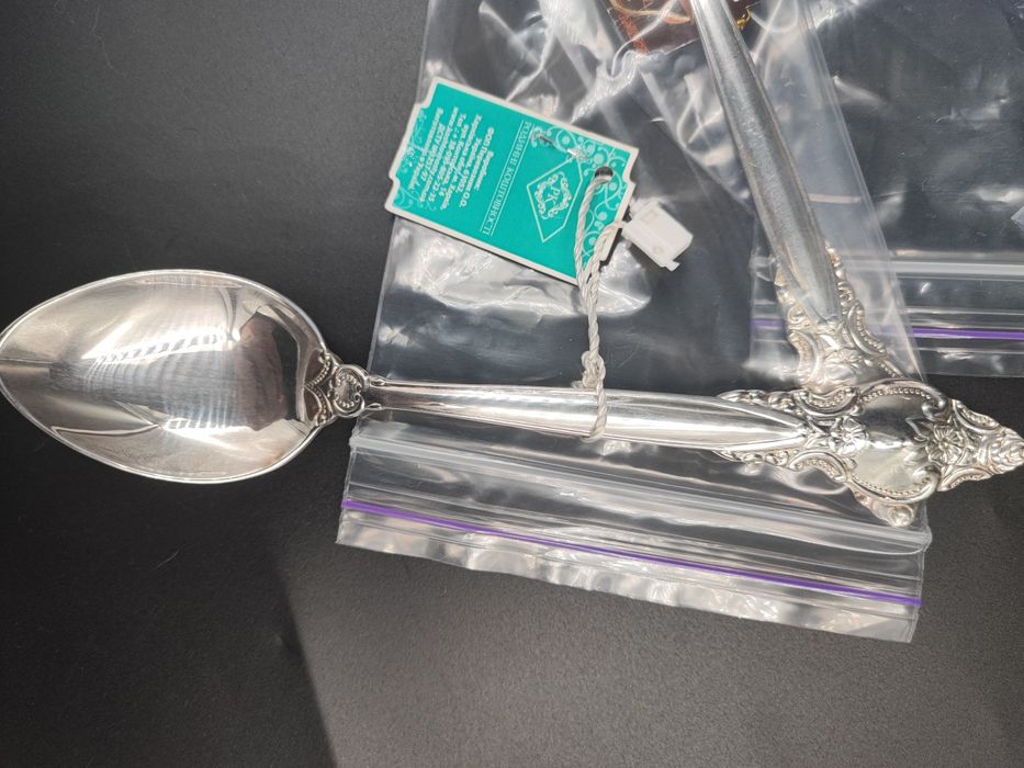 4 × срібні десертні ложки "Фамільні Коштовності"