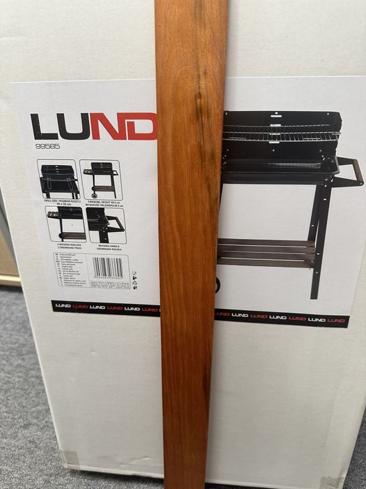 LUND Grill węglowy ogrodowy z półka boczna