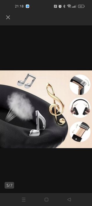 6S bezprzewodowe słuchawki nauszne Bluetooth składane mikrofon