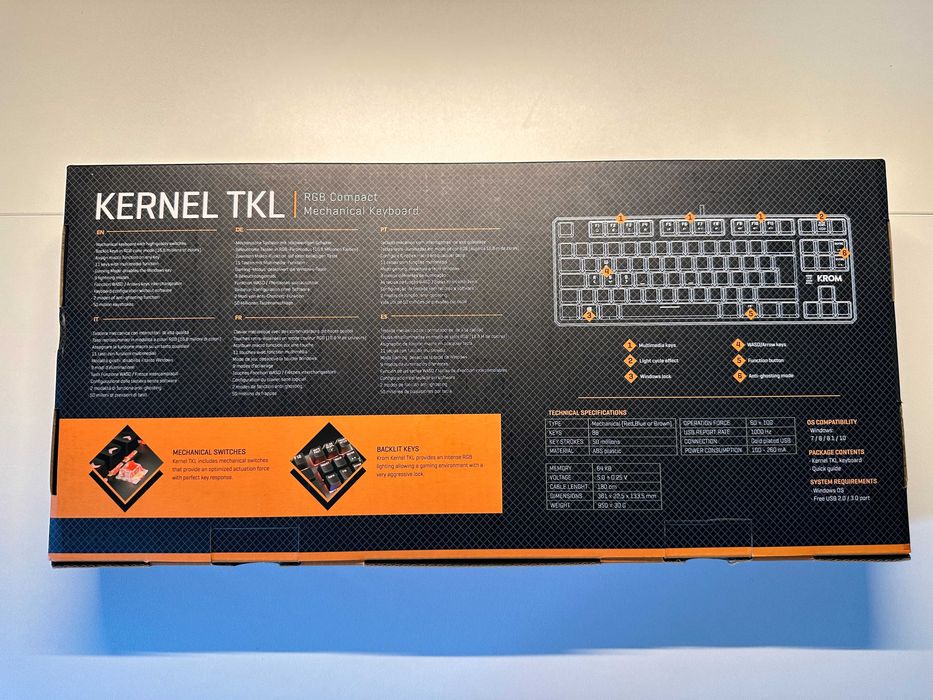 Teclado / Keyboard KROM Kernel TKL