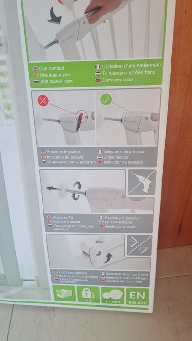 Grade de segurança mais extensão de 28 cm
Tenho 2 unidades de cada
Est