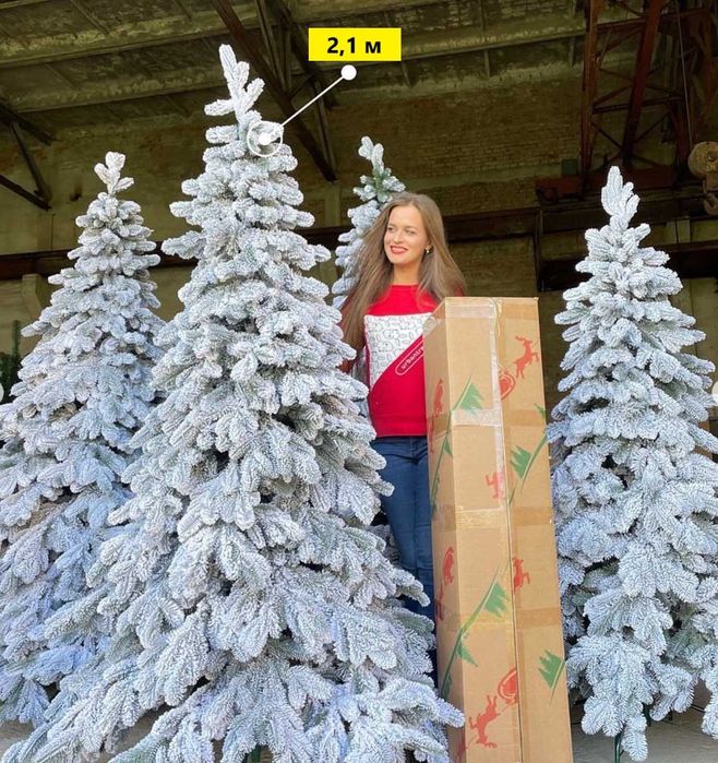 ‼️ Пишна штучна ялинка засніженна лита. Елка искусственная заснеженная