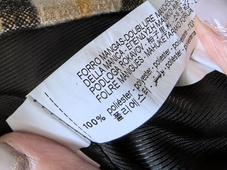 Żakiet /Płaszcz Damski Zara W Kratę r. S/M