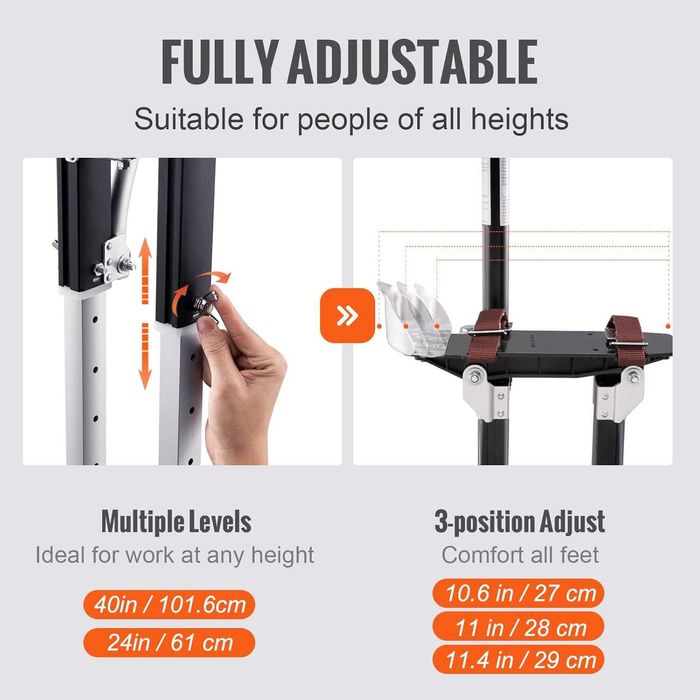 Andas em aluminio 61-101 cm NOVAS