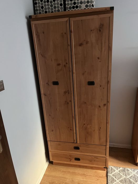 Zestaw mebli - Szafa, szafka, 2 półki nascienne, szafka nascienna