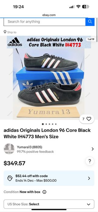 Кросівки шкіра адідас Adidas London 96  IH4773 /38р.ОРИГІНАЛ 100%