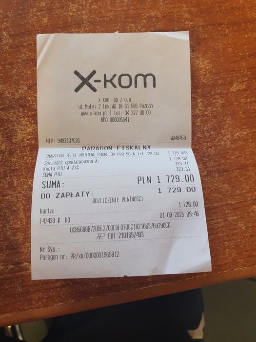 Noting phone 3a pro 256 gb