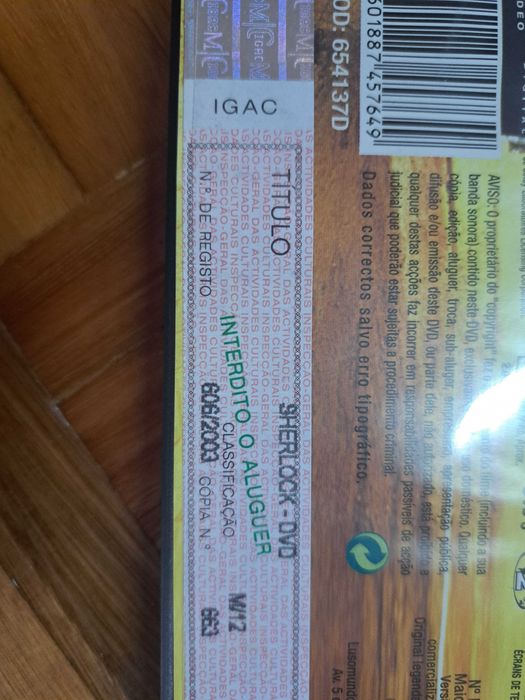 Dvd sherlock (Novo!)