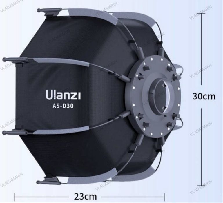 Софтбокс Ulanzi AS-D30 30cm mini Bowens mount LT028 40W октобокс