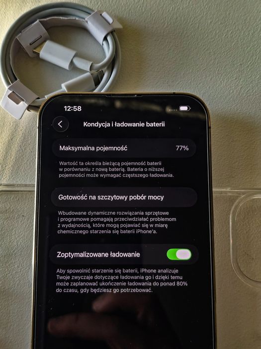 IPhone 13 PRO MAX • ZŁOTY • 128GB • 100% sprawny • Perfekcyjny stan!