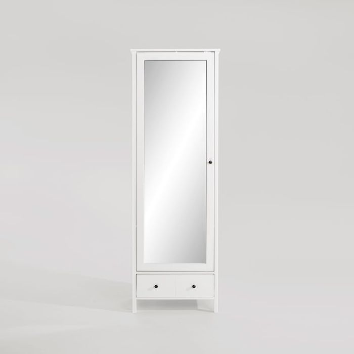 Biała szafa SAUDDE Agata Meble z lustrem