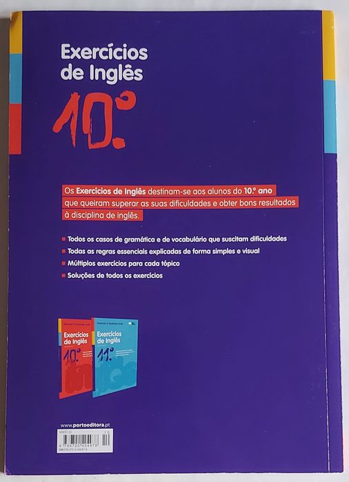 Livro de Exercícios de Inglês 10°Ano