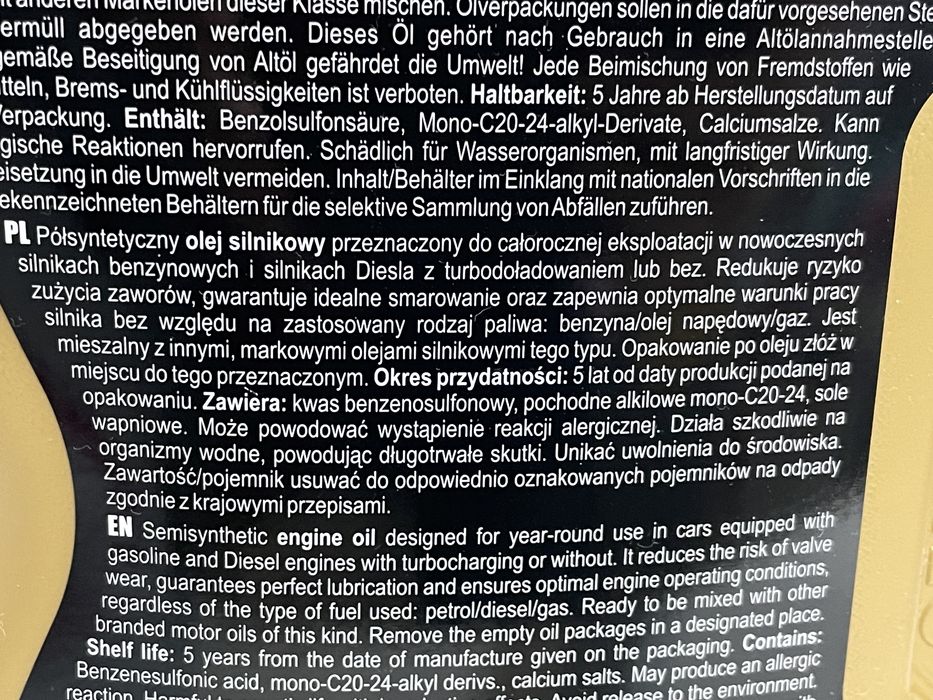 Olej Silnikowy Venol 10W40  5L