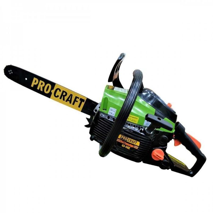 Бензопила Procraft GS-58X Высокооборотистая, 2 шины+2 цепи Топ продаж!