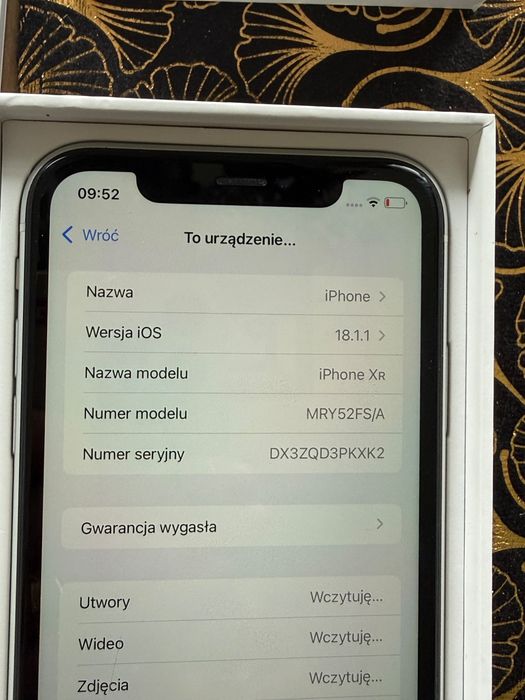Bialy Apple iPhone XR 64 GB White