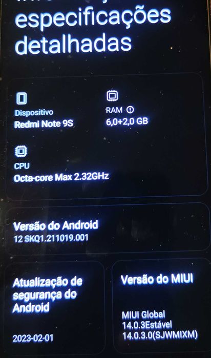 Xiaomi Redmi Note 9S__ 8GB/128GB, como novo