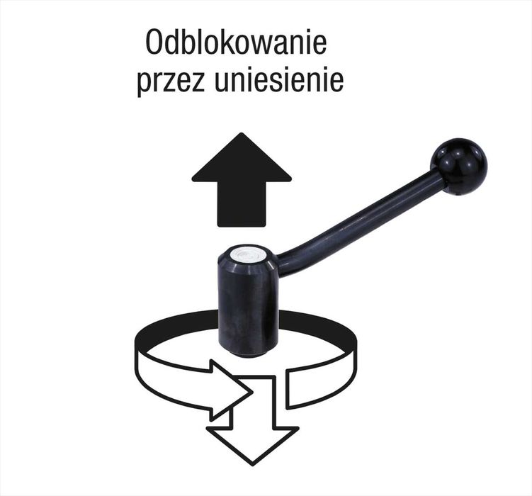Dźwignia nastawna z gwintem wewnętrznym M8 Kipp - 7 sztuk