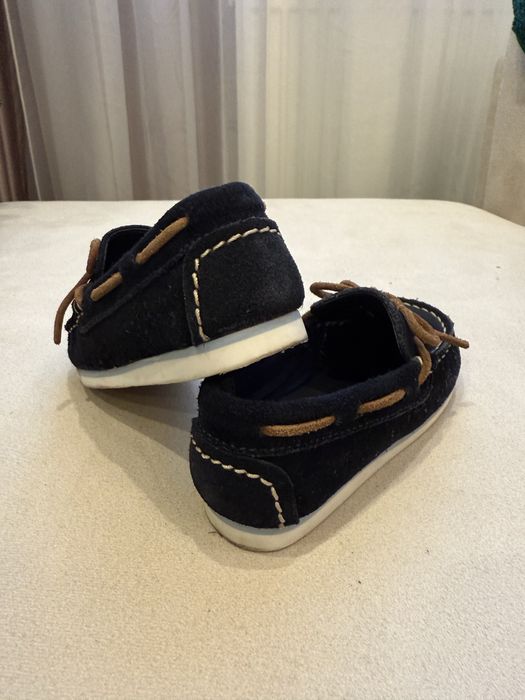 Дитячі лофери Premium Shoes, розмір 24, натуральна замша, темно-сині
