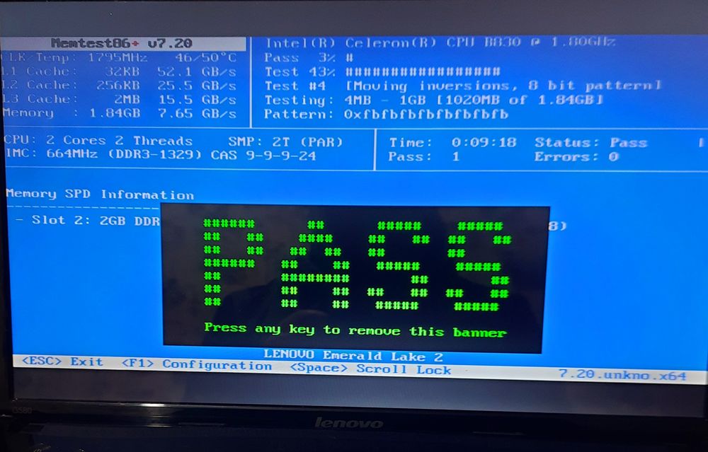 Оперативная Память SO-DIMM Ramaxel 2Gb DDR3 1600 MHz (додатково+1Gb )