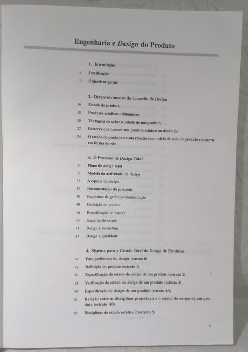 Engenharia e design do produto