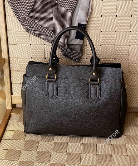 Кожаная итальянская большая сумка саквояж. Шкіряна сумка