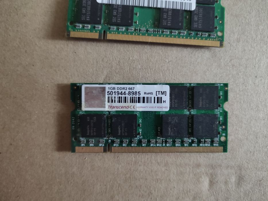 Оперативная память DDR2 Transcend и Samsung 1GB