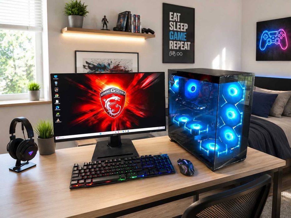 OKAZJA Komputer gamingowy ARGB PC i7/14700/16GB/1000/RTX2060 8GB W11Pro