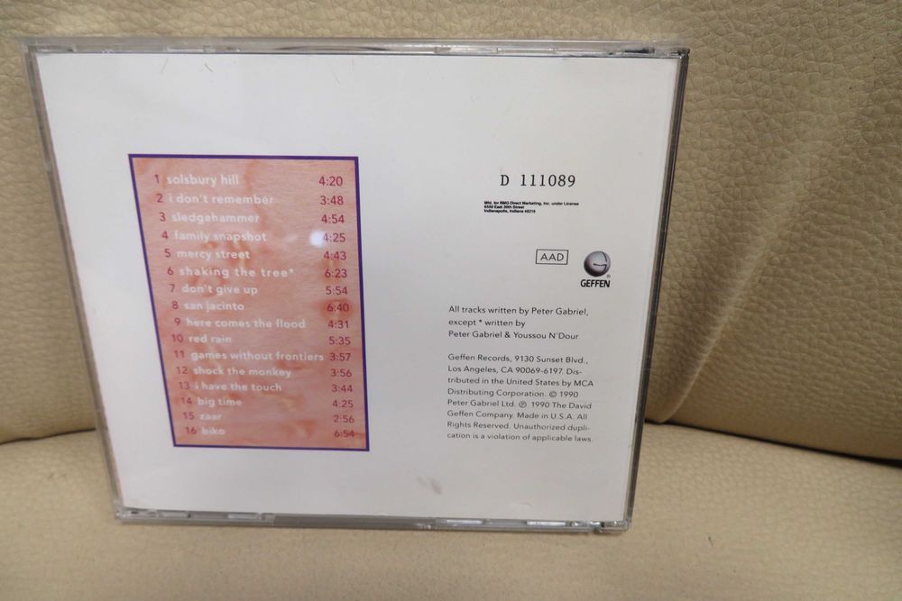 PETER GABRIEL- SHAKING THE TREE - CD-płyta używana , stan dobry