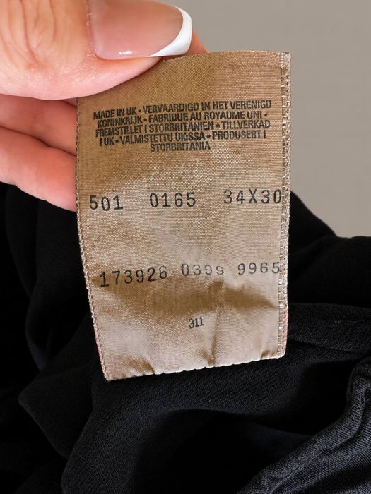 Вінтажні джинси levi’s 501-0165 made in uk w34/l30