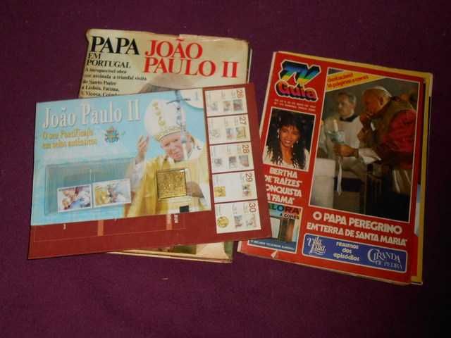 Livro "O Papa João Paulo II em Portugal" e +