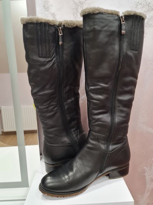 Зимові сапожки шкіряні 38