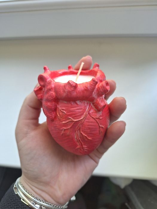 Свічка серце, ручна робота