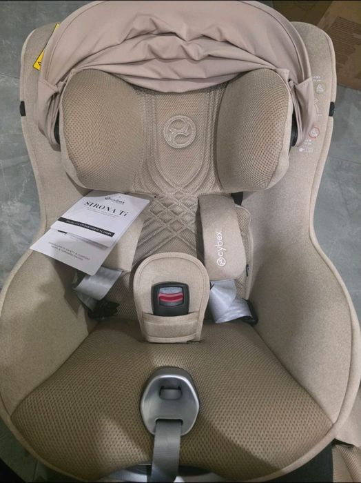 Детское автокресло cybex sirona ti platinum бежеве