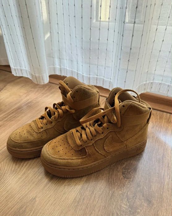 Nike Air Force 1 Mid Wheat/Flax / zima / jesień / wiosna