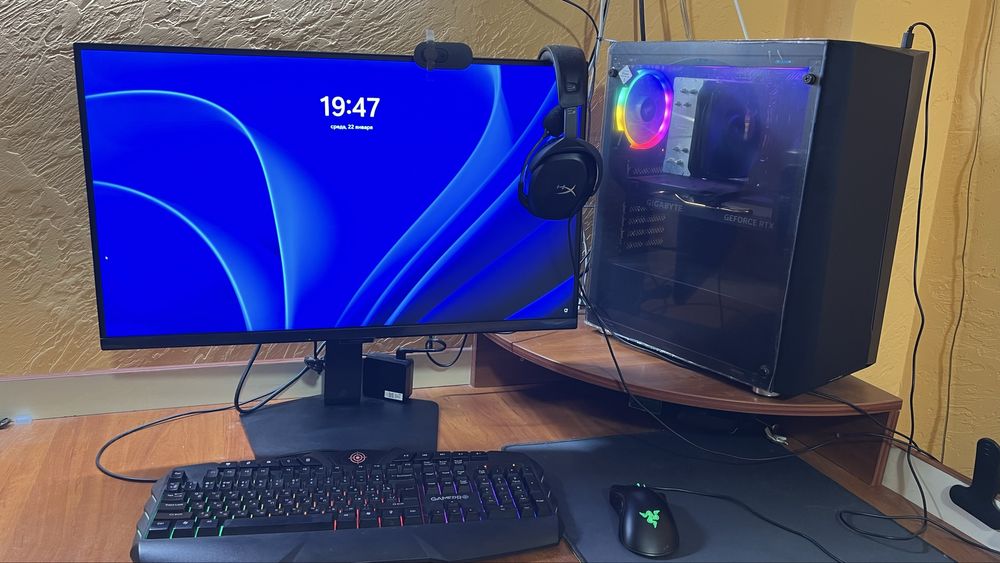 Ігровий ПК AMD Ryzen 7 5700X + RTX 4060 8GB + монітор 27"