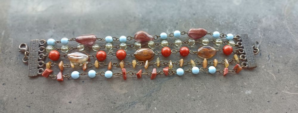 Pulseira pedras 5 fiadas