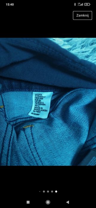Spodnie ciążowe H&M mama 36